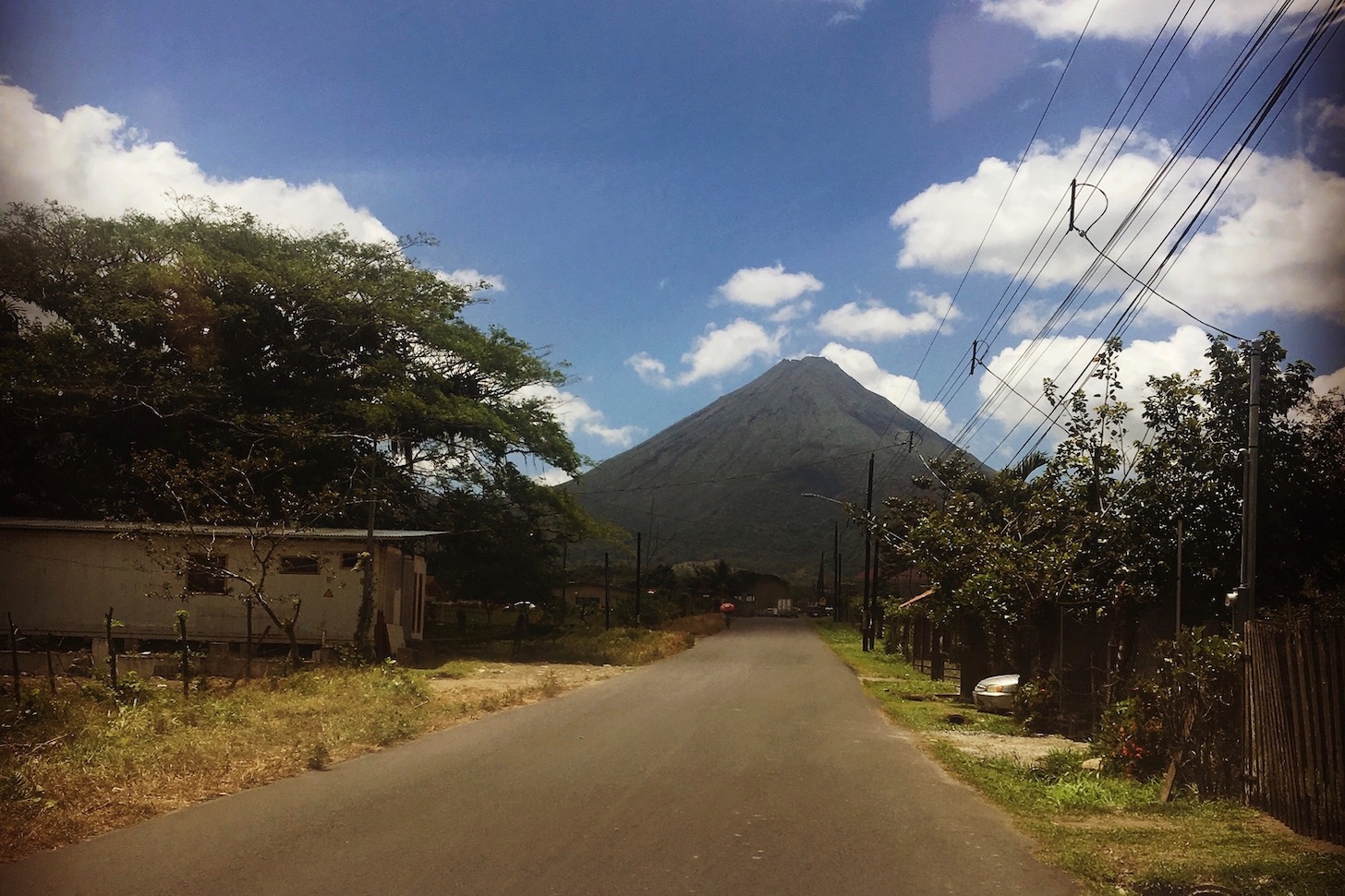 View of Arenal Volcano on my morning commute after dropping my son at school