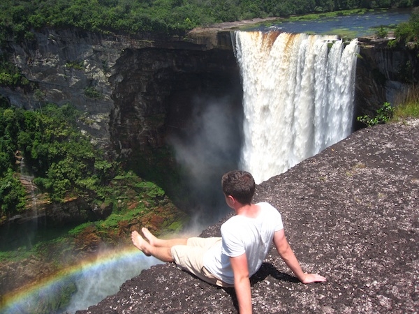 Andrew overlooks Kaiteur Falls in Guyana.