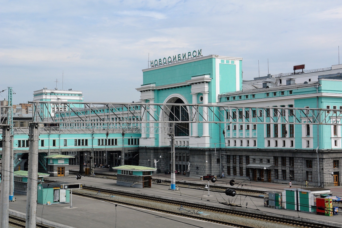 Novosibirsk's railway station. 